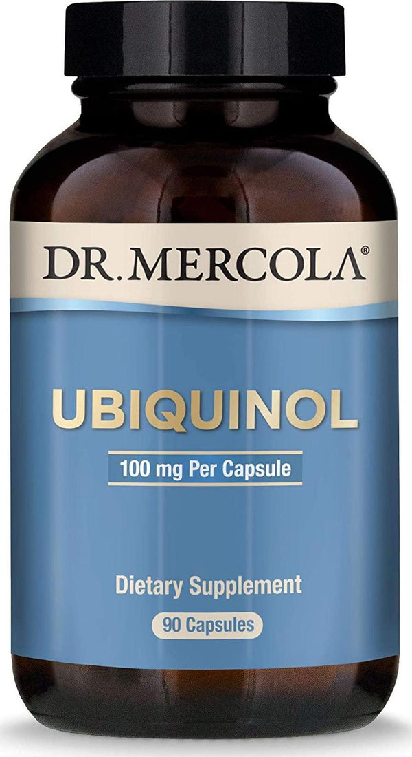 Dr. Mercola Ubiquinol 100mg - 90 Capsules - High Absorption CoQ10 Kaneka Antioxidant - for Heart Health Energy Boost and Muscle Pain Relief - Non GMO and Gluten Free