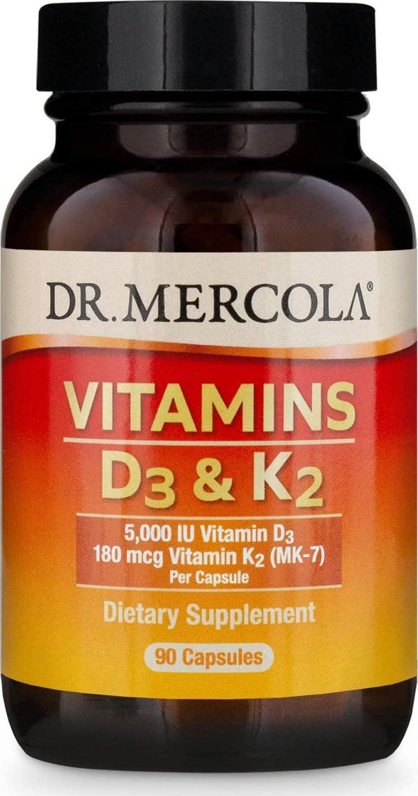 Dr. Mercola Vitamin D3 and K2-90 Capsules