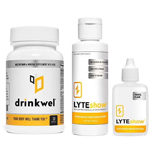 Drinkwel Multivitamin Better Mornings and LyteShow Electrolyte Supplement Bundle