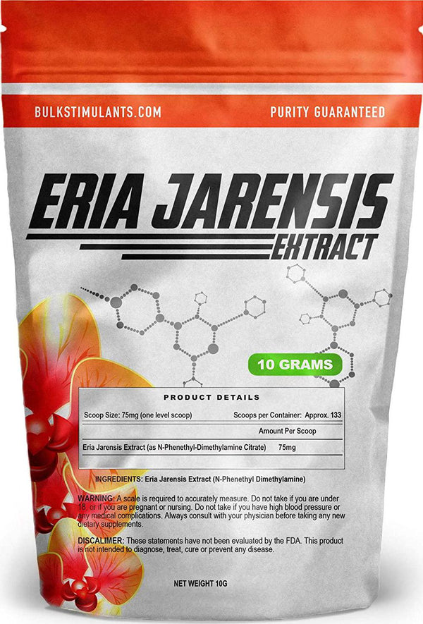 ERIA JARENSIS Extract - Bulk Powder 10 Grams 133 Servings - New Pea Supplement â New Stimulant and NOOTROPIC â Increase Focus Energy Cognitive Performance - Scoop Included