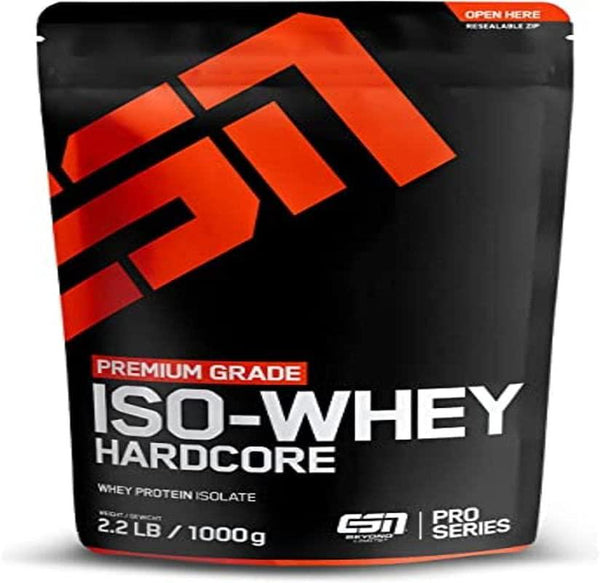 ESN Iso-Whey Hardcore Supplement, 1000 g, Hazelnut