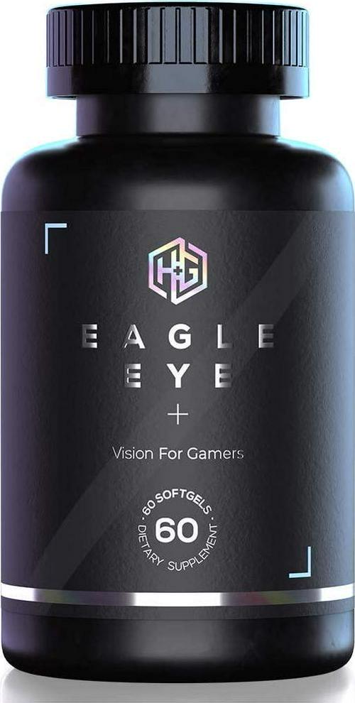 Eagle Eye by Health And Gaming | Eye Support Supplement for Gamers | Helps Reduce Eye Strain | Blue Light Protection | Dry Eye Relief | Lutein Zeaxanthin Astaxanthin Omega 3 Vitamin Formula