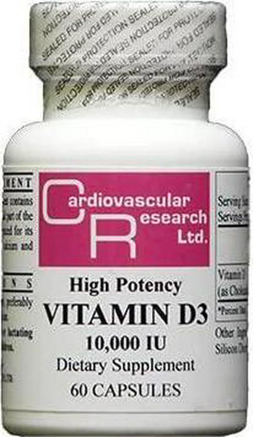 Ecological Formulas Vitamin D3 10,000Iu 60 Caps
