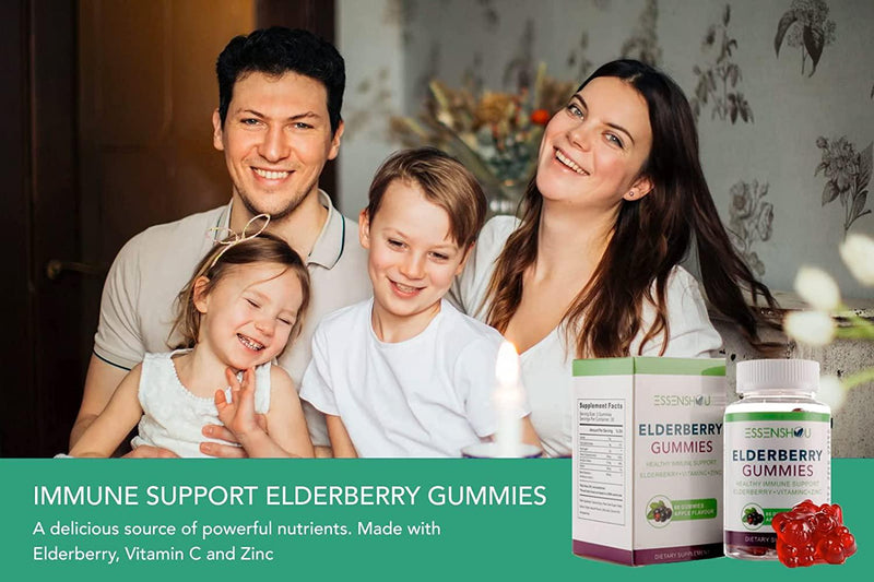 Elderberry Gummies, Daily Immune Support for Adults and Kids