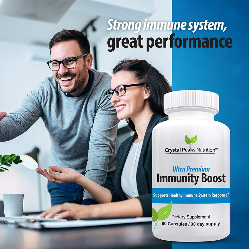 Elderberry Immunity Booster Supplement | Natural Immune System Support Includes Zinc, Echinacea, Vitamin C | Health Boost and Defense Pills | 60 Capsules 1,119 mg