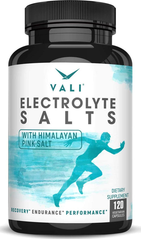 Electrolyte Salts Rapid Oral Rehydration Replacement Pills, Hydration Minerals for Active Fluid Recovery Health - Sodium, Potassium, Magnesium, Calcium, Vitamin D3, Himalayan Pink Salt, 120 Capsules