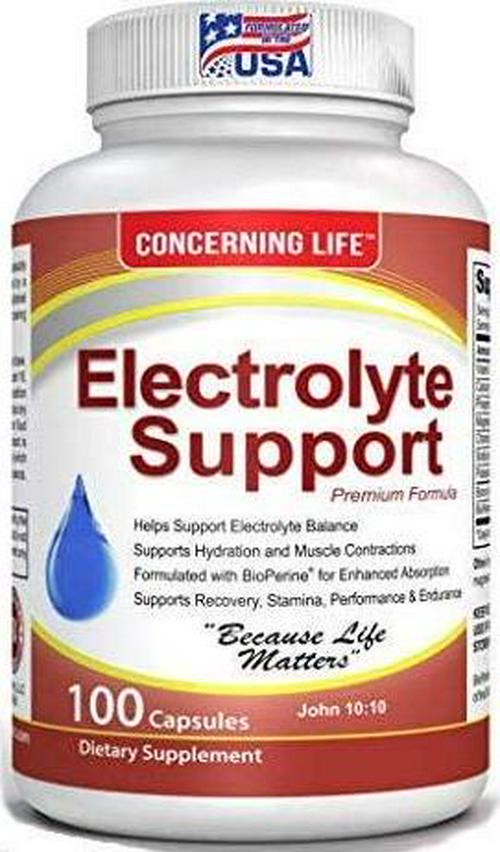Electrolyte Supplement Vegetable Capsules -Low Carb, Rehydration and Recovery - Perfect for Keto, Electrolytes Replacement, Athletes, Runners - Vitamin D, Electrolyte Salts, Magnesium, Sodium, Tablets