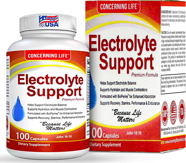 Electrolyte Supplement Vegetable Capsules -Low Carb, Rehydration and Recovery - Perfect for Keto, Electrolytes Replacement, Athletes, Runners - Vitamin D, Electrolyte Salts, Magnesium, Sodium, Tablets