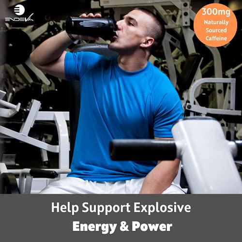 Endeva Nutrition Pre-Workout 2.0 | Increase Energy, Power, Fatigue Delay | Caffeine, Beta Alanine, Citrulline Malate,L-Tyrosine,L- Theanine (Sour Apple)