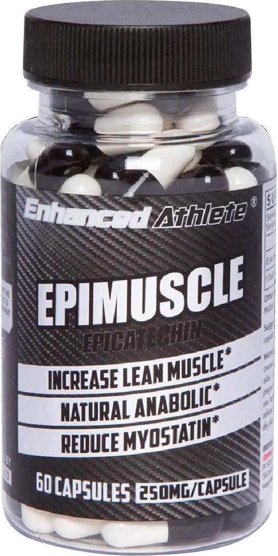 Enhanced Athlete Epimuscle - Natural Anabolic, Increase Lean Mass, Reduce Myostatin, 250mg Pure Epicatechin/ 60 Capsules