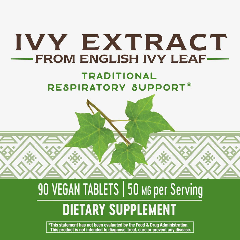 Enzymatic Therapy Ivy Extract From English Ivy Leaf 50 mg Potency, 90 Count