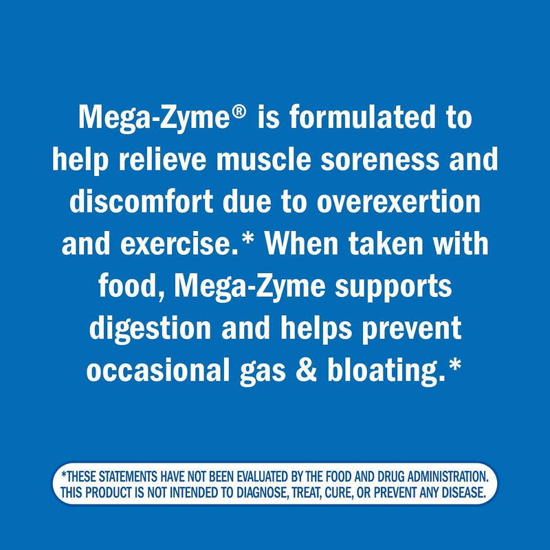 Enzymatic Therapy Mega-Zyme Gluten-Free 10X Strength Pancreatic Enzymes, 200 Count