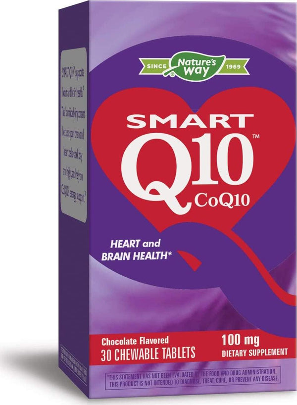 Enzymatic Therapy Smart Q10, CoQ10, 100 mg, 30 Chewable Tablets