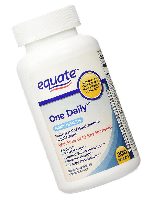 Equate - One Daily Multivitamin, Men&#039;s Health Formula, 200 Tablets
