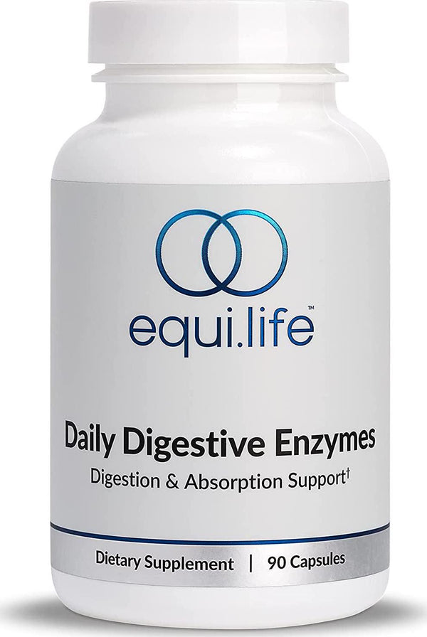 EquiLife - Daily Digestive Enzyme, Gut Health and Colon Support, Constipation Relief, Digestion Aid, Bloating and Gas Relief, Aids Nutrient Absorption, Ideal for Food Sensitivity, Vegan (90 Servings)