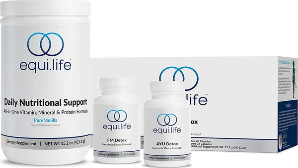 EquiLife - Dr. Cabral Detox, 7-Day Full-Body Detox, Health and Wellness System, Body Cleanse, May Help Boost Energy and Mood, Optimal Support for Mental Clarity and Stress Relief (Vanilla, 14 Servings)