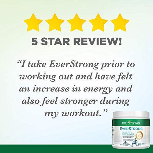 EverStrong Powder from Purity Products - Muscle Matrix Blend - Creapure Creatine - Boron (FruiteX-B PhytoBoron) - CoffeeBerry Extract - Boosted with 1000 IU Vitamin D - Berry Burst (210 g)