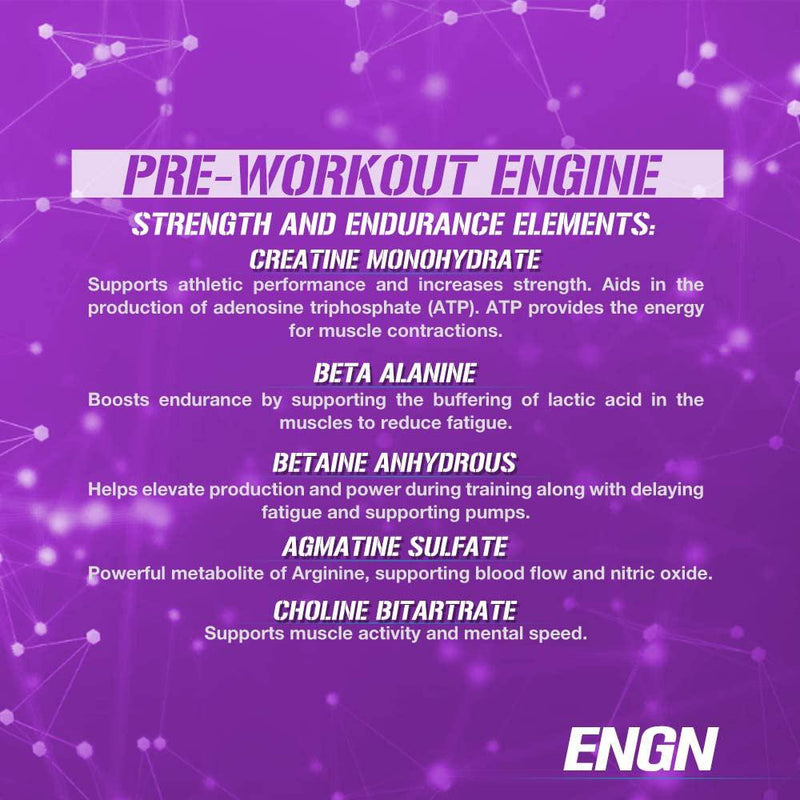 Evlution Nutrition Engn Pre-Workout Pikatropin-Free 30 Servings Powder For Increased Energy Power And Focus Furious Grape