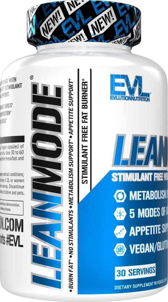 Evlution Nutrition Lean Mode - Complete Stimulant-Free Weight Loss Support and Diet System with Green Coffee, Carnitine, CLA, Green Tea, Garcinia Cambogia for Fat Burning and Metabolism (30 Servings)