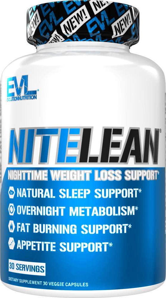Evlution Nutrition Night Time Fat Burner Appetite Suppressant for Weight Loss Diet Pills - Natural Rest Aid, Metabolism Booster for Weight Loss for Women and Men - Weight Loss Supplements (30 Servings)