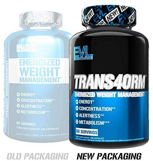 Evlution Nutrition Trans4orm Thermogenic Energizer 60 Serving Capsules