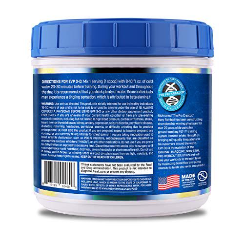Evogen EVP-3D | Extreme Pre-Workout Pump Ignitor, Arginine Nitrate, Citrulline, Beta-Alanine, Lions Mane | Sour Watermelon