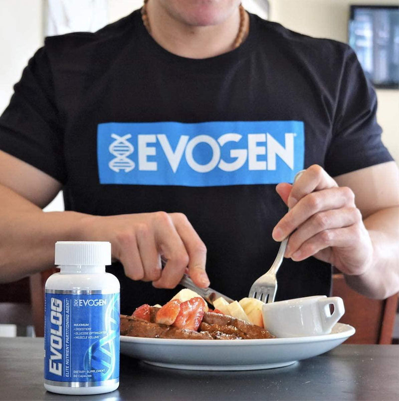 Evogen Evolog, Advanced Nutrient Partioning Agent, Glucevia Fraxinus Angustifolia Extract, GlucoVantage Dihydroberberine, Banaba Leaf Extract, R-ALA, Digestive Enzymes, Protease, 60 Capsules