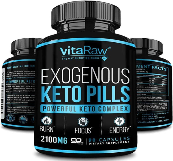 '- Exogenous Keto Pills - 3X Powerful Dose - 2100mg - Best Keto Burn Diet Pills - Advanced Keto Supplement - Max Strength Keto Diet Pills for Women and Men