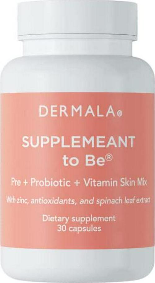#FOBO SUPPLEMEANT to Be, Daily of Prebiotics and Probiotics Mix with Zinc, Vitamins by Dermala - Get Clear, Acne-Free, Radiant Skin Through Balancing Your Gut