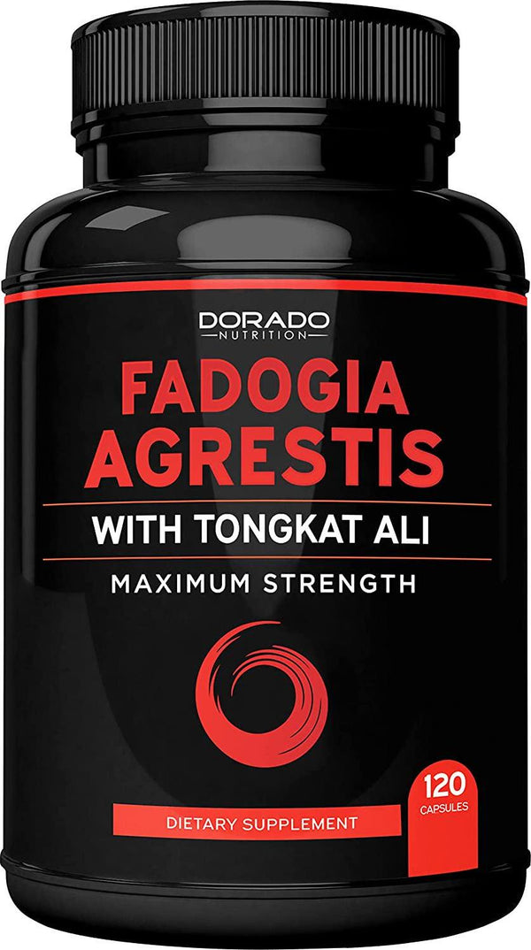 Fadogia Agrestis 600mg and Tongkat Ali 400mg Performance Blend - (120 Capsules) - [Maximum Strength] - Strength, Drive, Athletic Performance and Muscle Mass - Gluten Free, Non-GMO, Vegan Capsules