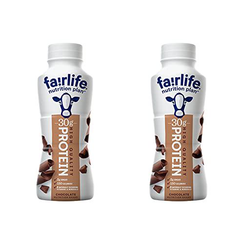 Fairlife Nutrition Plan Chocolate Shake Grab and Go Combo Pack 30g Protein Low Sugar Supplement Meal Replacement Ready To Drink - 11.4 Oz (2 Count)