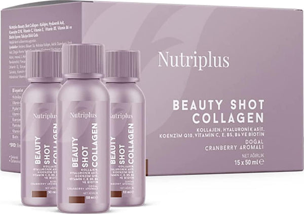 Farmasi Nutriplus Beauty Shot Collagen Cranberry Flavored 15 x 50 ml