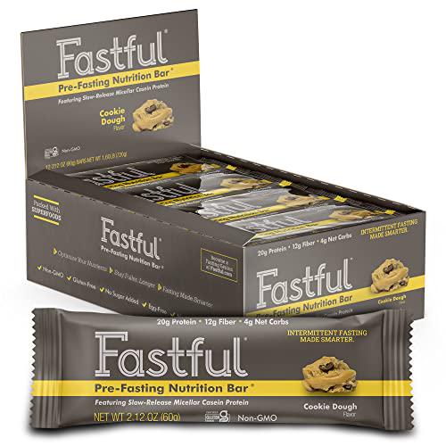 Fastful High Protein Bar for Intermittent Fasting, Pre-Fasting Nutrition - Cookie Dough