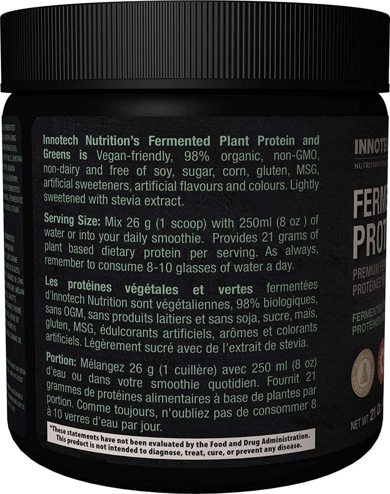Fermented Plant Protein and Greens Chocolate Lightly Sweetened - 600 g