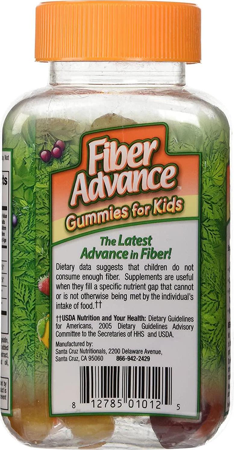 Fiber Advance Gummies for Kids Daily Fiber Supplement, 60 Count (2Pack)