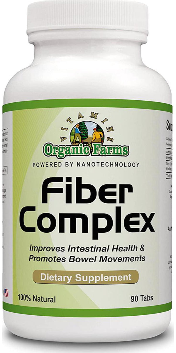 Fiber Complex - Improves Intestinal Health - 90 Tabs - Dietary Supplement - 100% Natural
