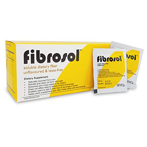 Fibrosol Prebiotic - Soluble Fiber Supplement, Plant-Based and Taste-Free (30 x 0.17oz sachets)