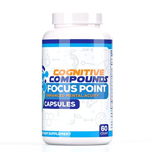 Focus Point Capsules - Nootropic Brain Health Supplement - 60 Count - Cognitive Compounds