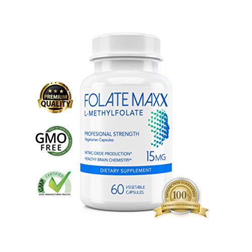 FolateMaxx L-Methylfolate 15 mg 60 Capsules Active Folate Non-GMO Methyl Folate, 5-MTHF