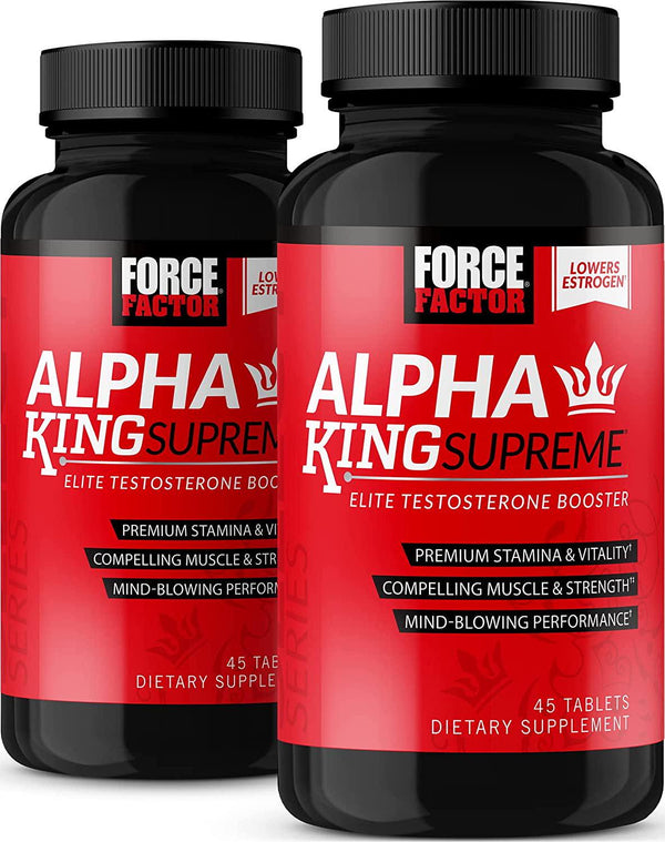 Force Factor Alpha King Supreme 45ct 2-Pack, 90 Count