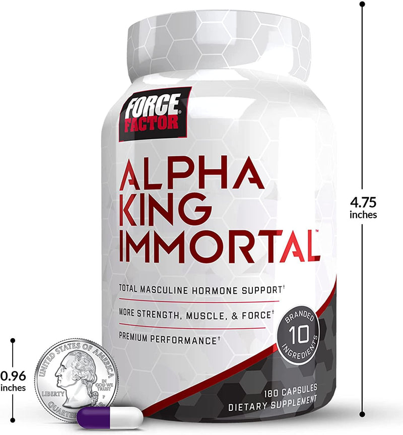 Force Factor Alpha King Immortal 180ct 3-Pack, 540 Count