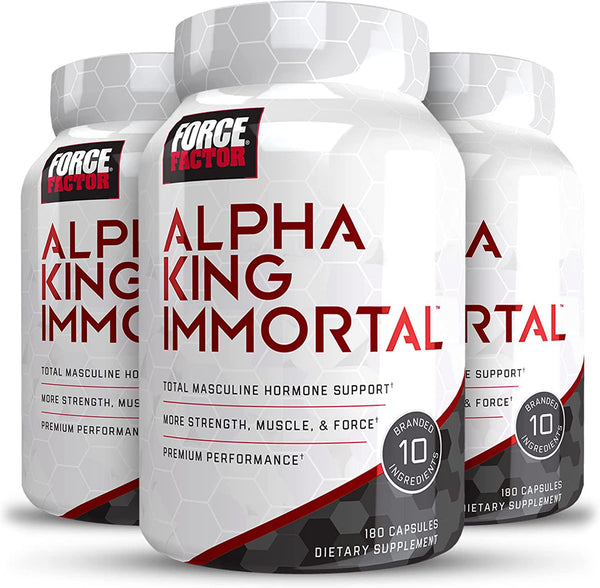 Force Factor Alpha King Immortal 180ct 3-Pack, 540 Count