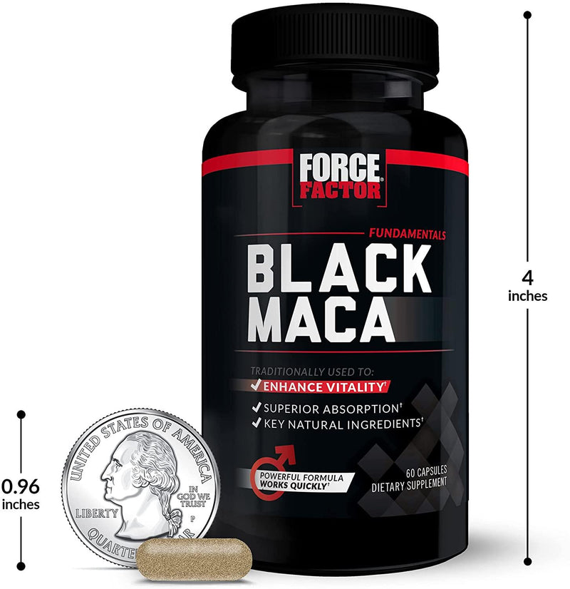 Force Factor Black Maca 60ct 2Pack, 120 Count