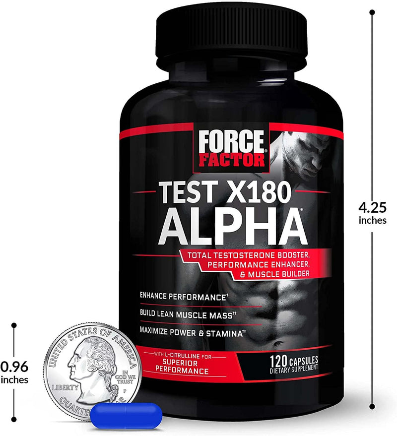 Force Factor Test X180 Alpha 120ct 2-pack, 240 Count