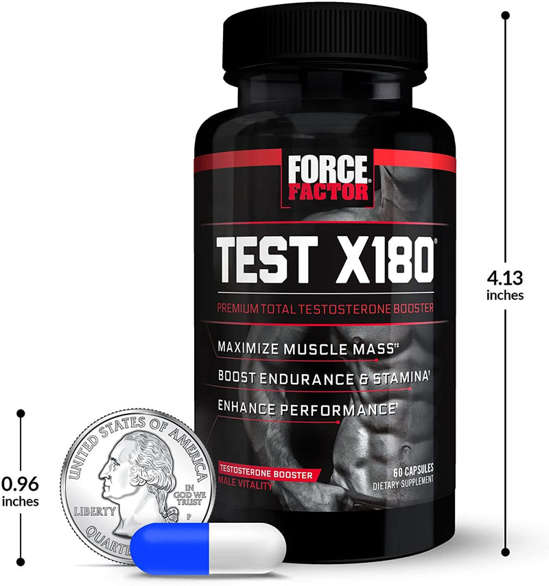 Force Factor Test X180 60ct 2-Pack, 120 Count