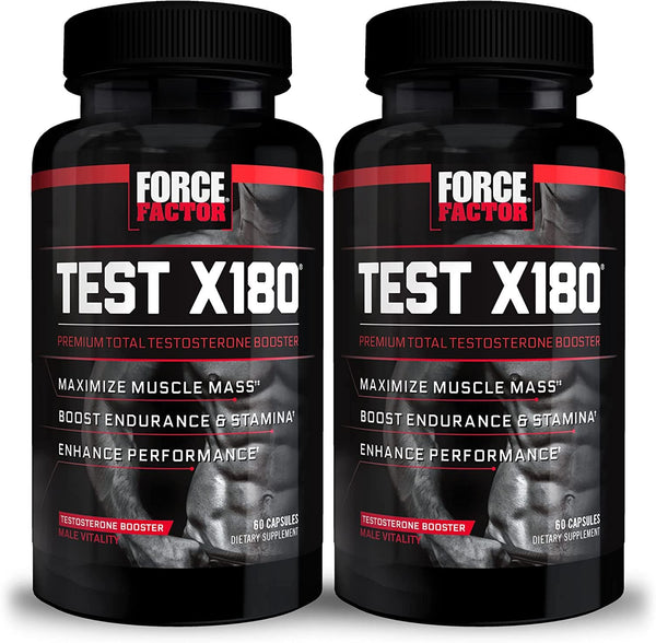 Force Factor Test X180 60ct 2-Pack, 120 Count