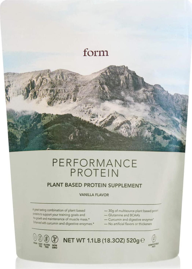 Form Performance Protein - Vegan Protein Powder - Complete Amino Acid Profile with BCAAs and Digestive Enzymes. Perfect Post Workout. Tastes Great with Just Water! (Vanilla)