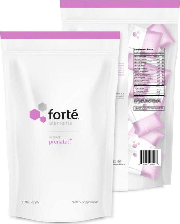Forte Elements Prenatal Vitamins - Physician Formulated Multivitamin for Nutritional Support of Mother and Baby with Folate, Choline and DHA/EPA (30 Day Supply)