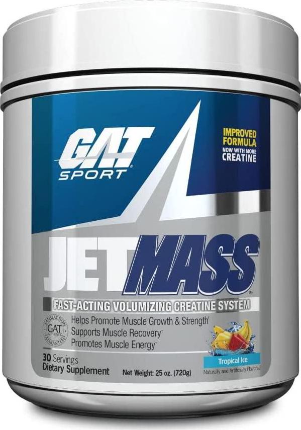 GAT Sport JetMass Fast-Acting Volumizing Creatine System, Tropical Ice, 30 Servings