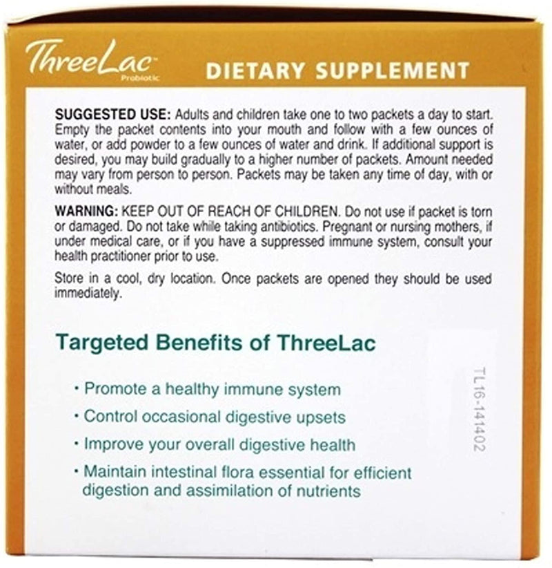 GHT ThreeLac Probiotics Candida Lemon Flavor Supplement (3.18 oz) 2 Box